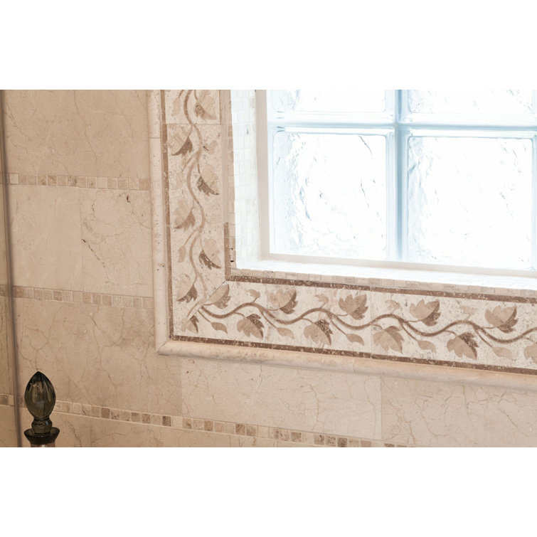 Crema Marfil Polished Marble 24" x 24" Tile