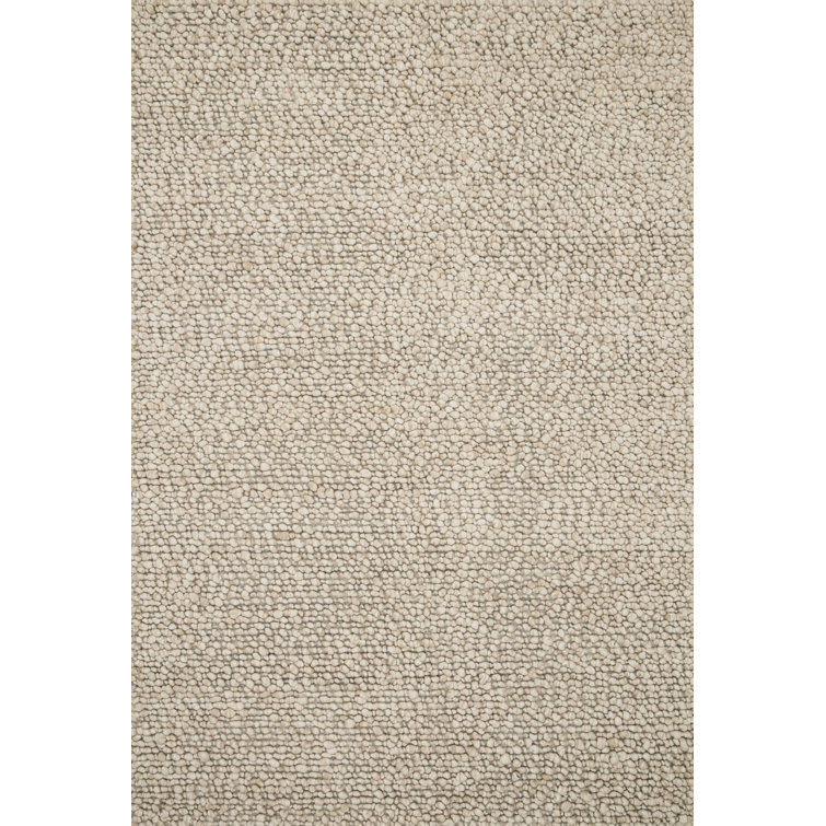 Quarry Hand-Woven Wool and Synthetic Oatmeal Rectangular Rug