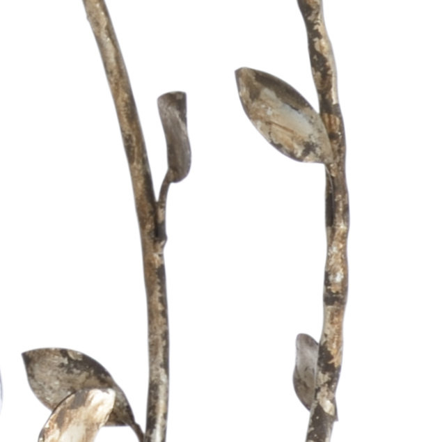 Charlotte Rustic Silver Leaf 10-Light Globe Chandelier