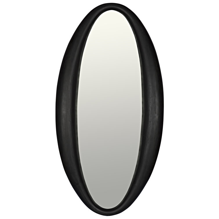 Woolsey Oval Antique Gold Wood Wall Mirror, 5" x 60"