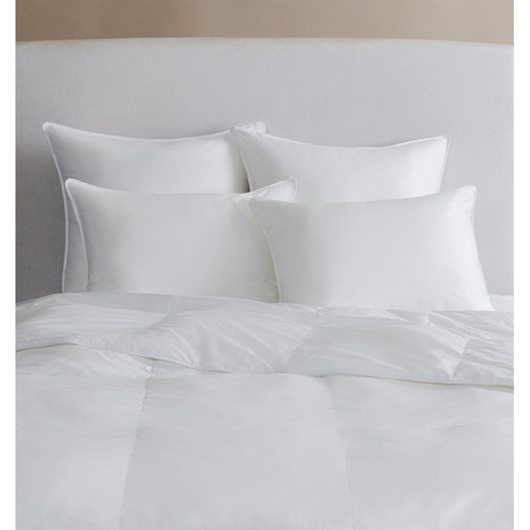King White Cotton Sateen Down Alternative Comforter