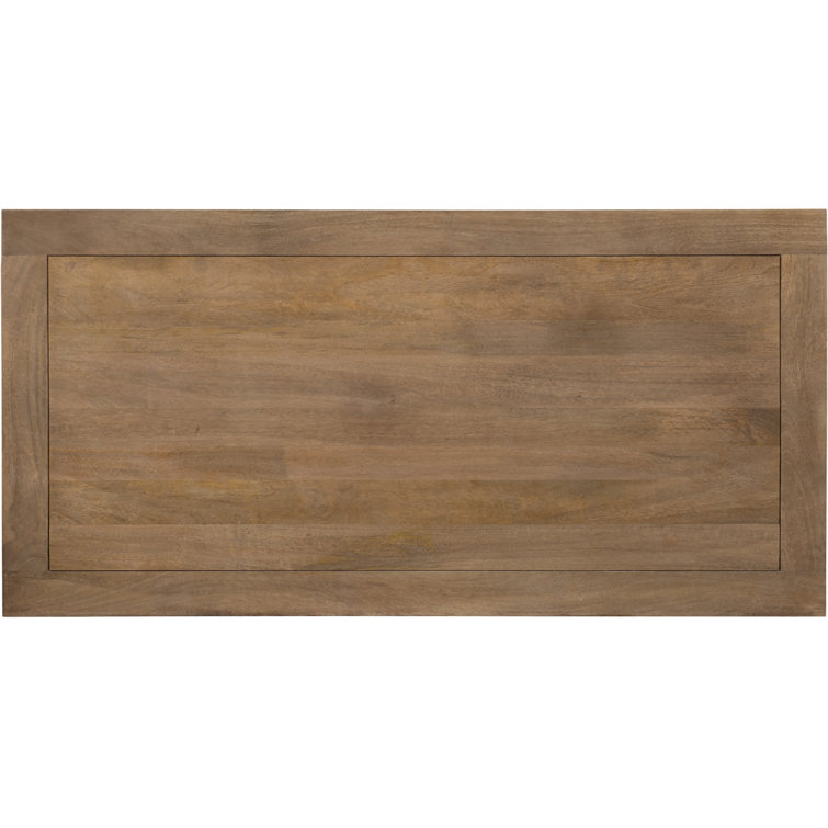 Gray and Brown Wood Home Office Desk with Drawers