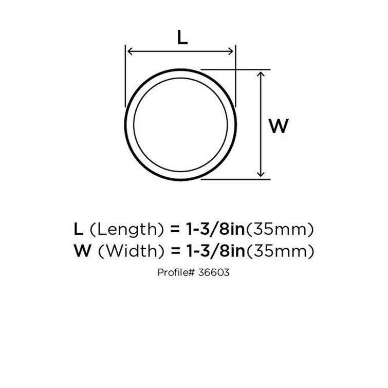 Polished Nickel Round Cabinet Knob with Mounting Hardware