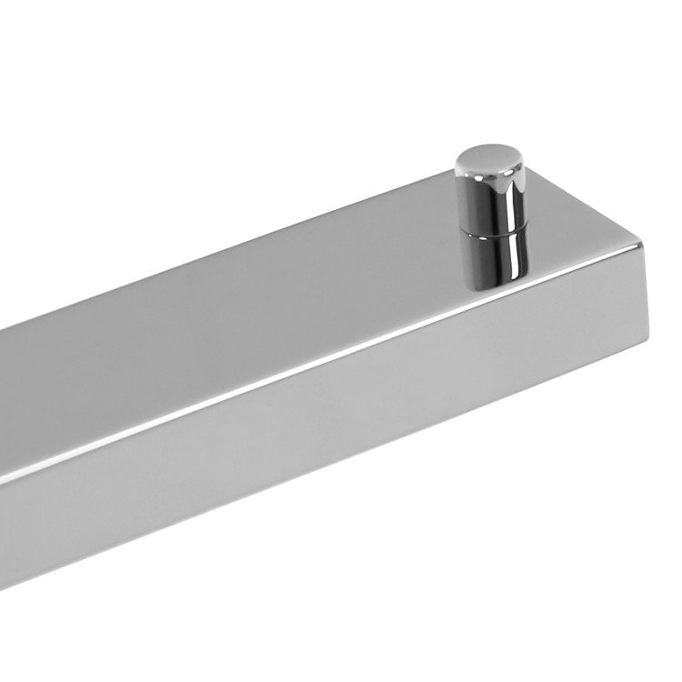 Chrome Modern Wall Mounted Toilet Paper Holder with Square Mount