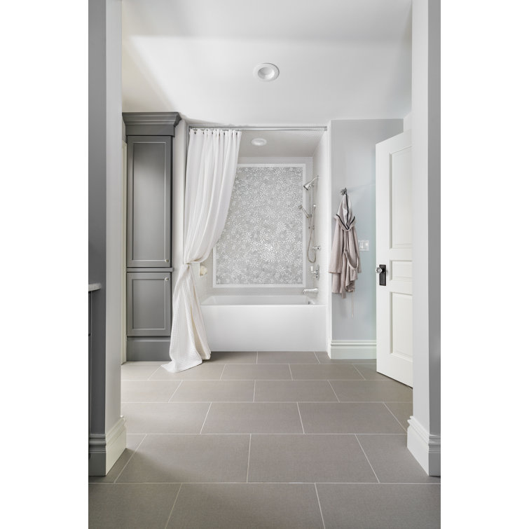 Sydney 60'' White Acrylic Alcove Whirlpool Bathtub with Jets