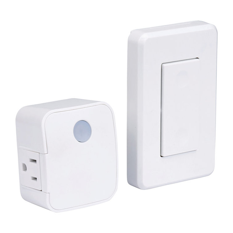 Westek White Wireless Rocker Light Switch with Receiver