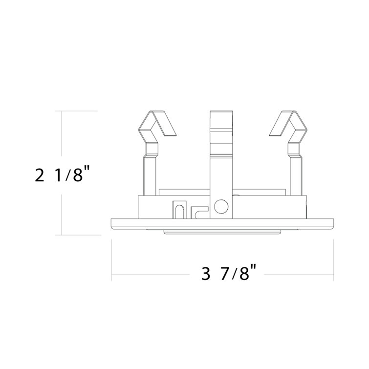 White Modern Recessed LED Wall Mount Light Fixture
