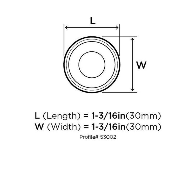 Satin Nickel Round Cabinet Knob with Mounting Hardware