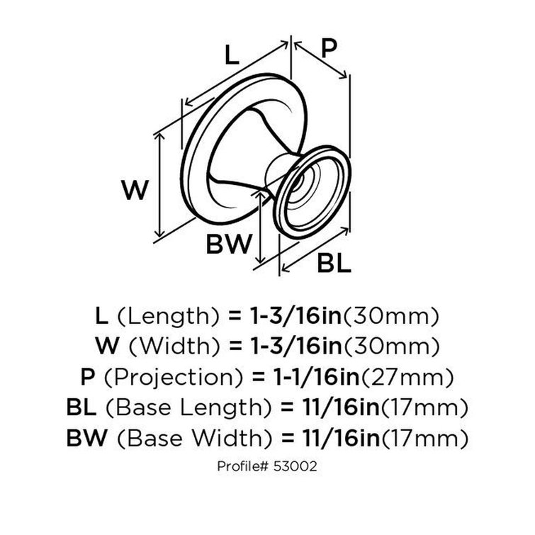 Satin Nickel Round Cabinet Knob with Mounting Hardware