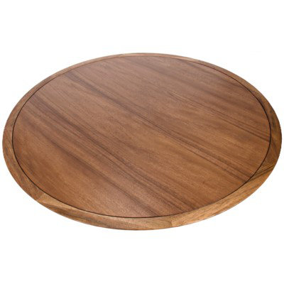 Transitional Solid Wood 60" Round Dining Table for Six