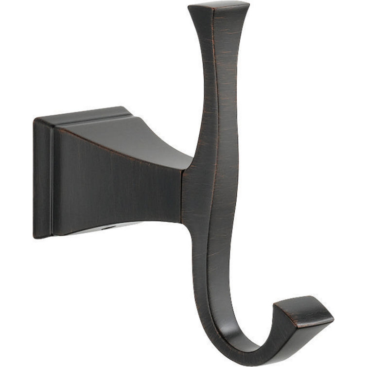 Venetian Bronze Modern Wall Mounted Double Robe Hook