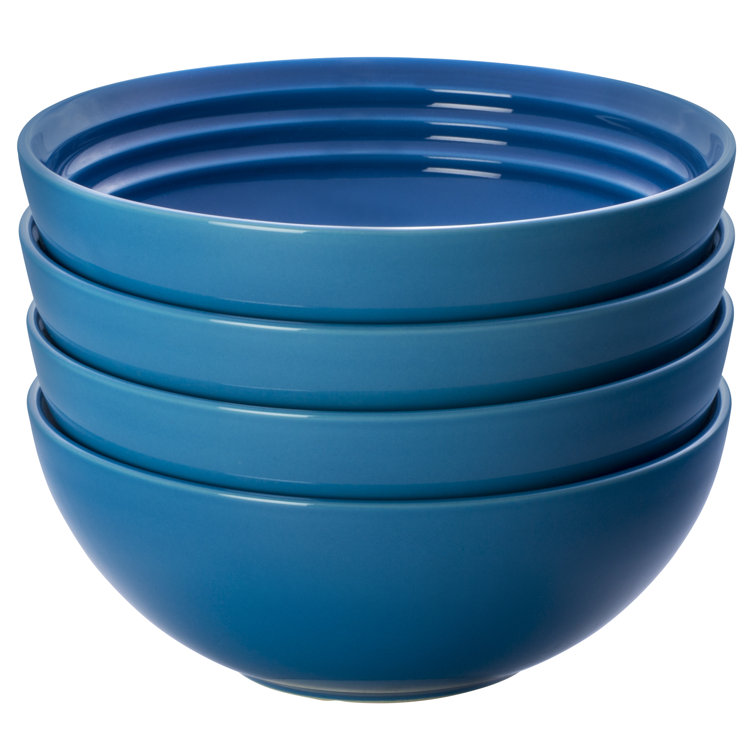 Marseille Blue 22 oz. Ceramic Soup and Cereal Bowls