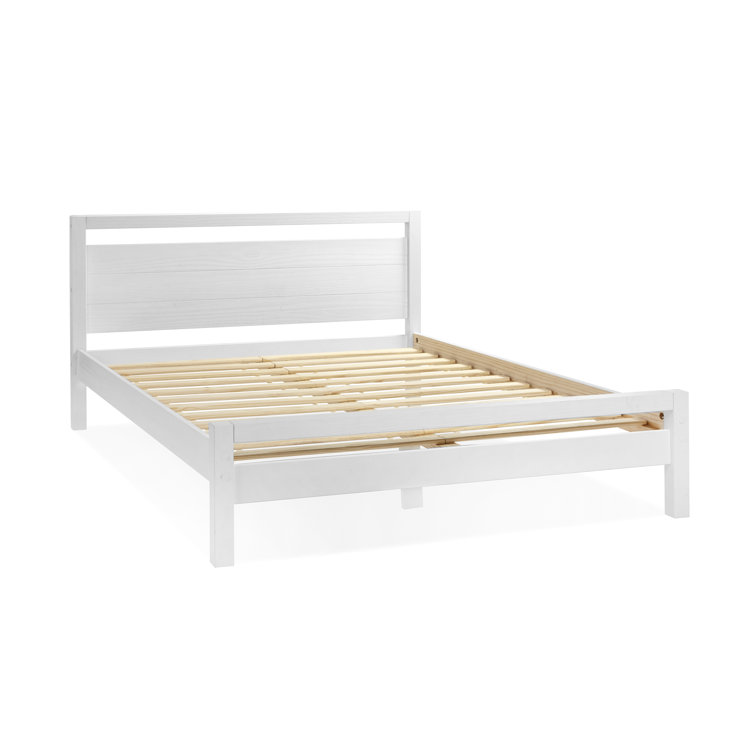 Loft Solid Wood Panel Bed