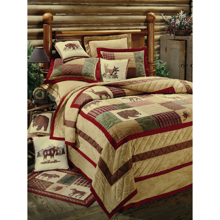 Big Sky Embroidered Cotton Standard Sham in Fall Colors