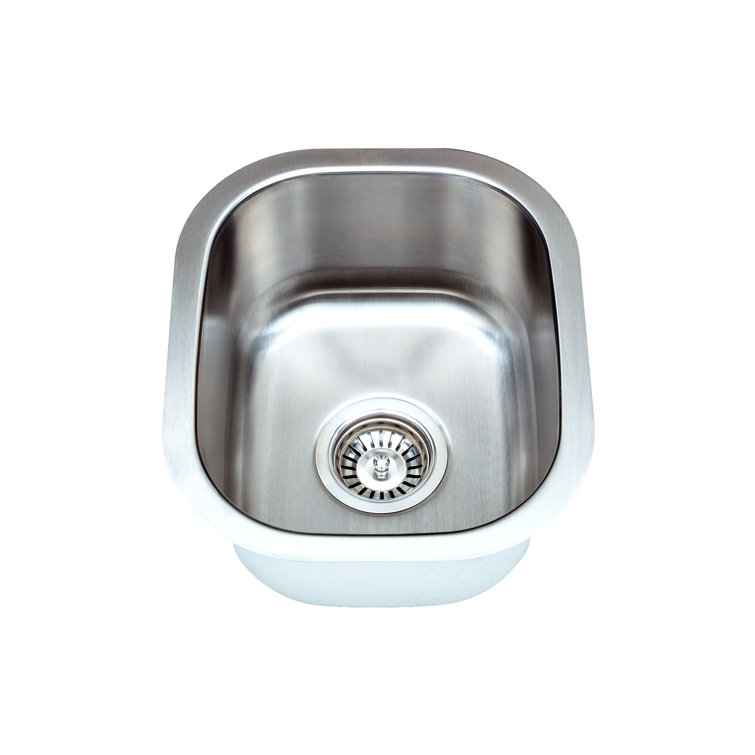 15'' Stainless Steel Single Bowl Undermount Kitchen Sink