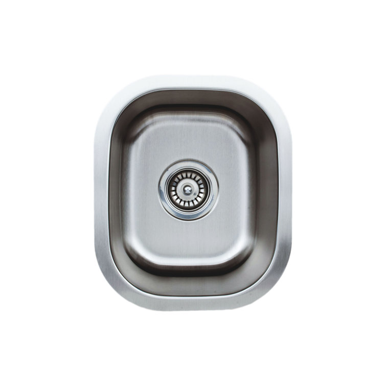 Premium 15'' Stainless Steel Undermount Single Bowl Bar Sink