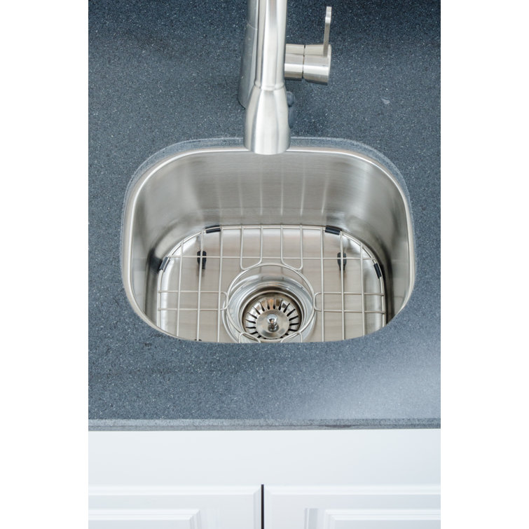 15'' Stainless Steel Single Bowl Undermount Kitchen Sink