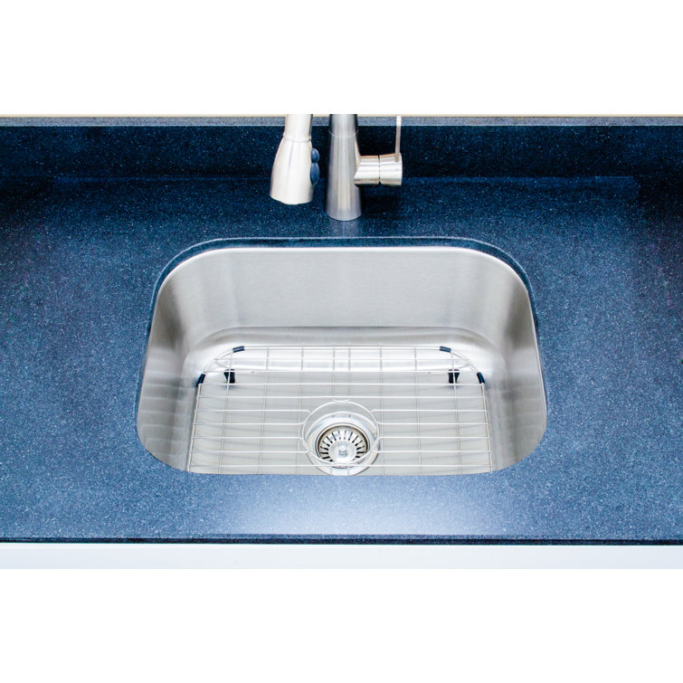 23'' Brushed Stainless Steel Single Bowl Kitchen Sink