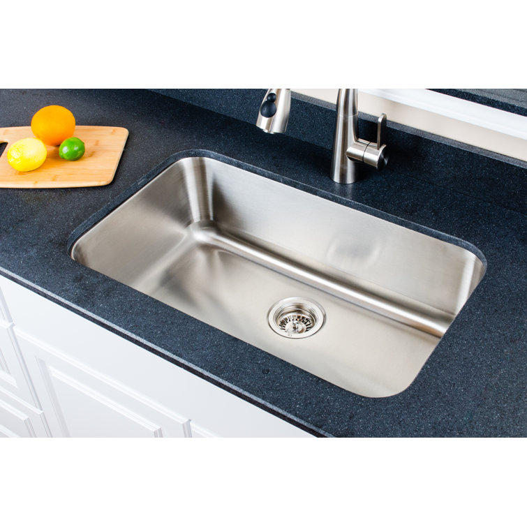 Craftsmen Series 30'' Stainless Steel Single Bowl Drop-in Sink