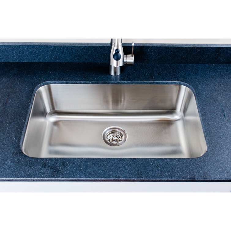 Craftsmen Series 30'' Stainless Steel Single Bowl Undermount Kitchen Sink