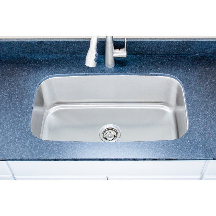 31.5'' Stainless Steel Single Bowl Undermount Kitchen Sink