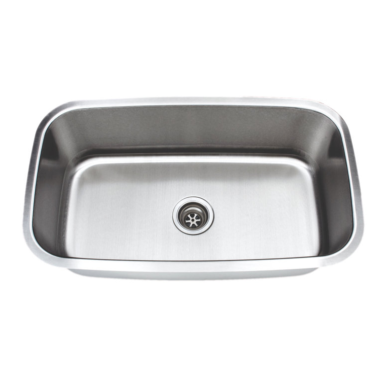 31.5'' Stainless Steel Single Bowl Undermount Kitchen Sink