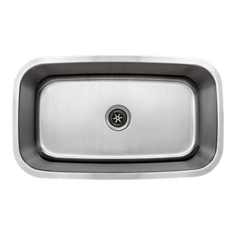 31.5'' Stainless Steel Single Bowl Undermount Kitchen Sink