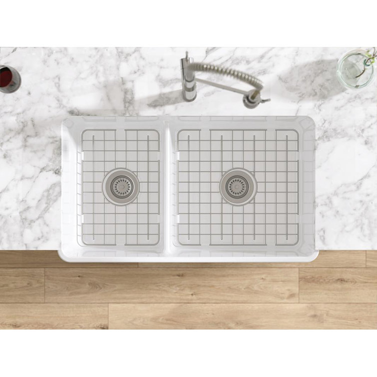 Large Stainless Steel Sink Grid with Bumpers