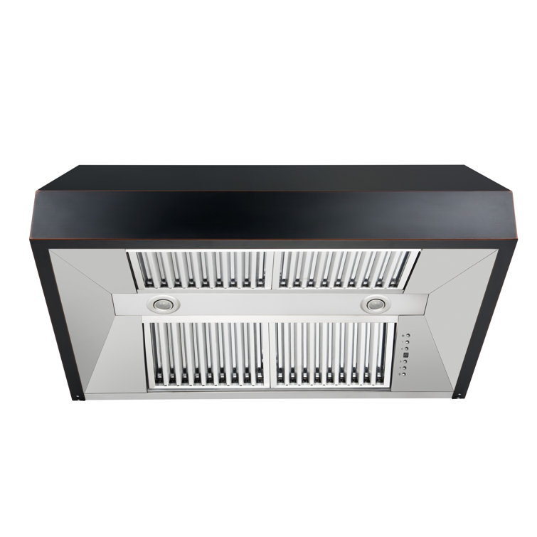 36 Inch Oil Rubbed Bronze Convertible Under Cabinet Range Hood