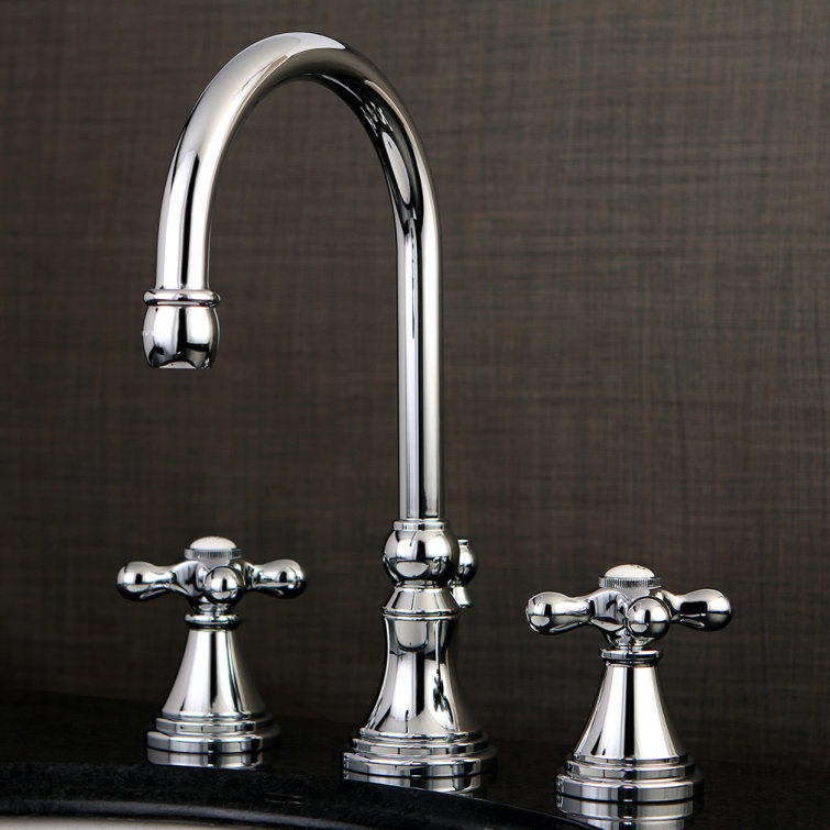 Governor Polished Chrome Widespread Bathroom Faucet with Brass Pop-Up