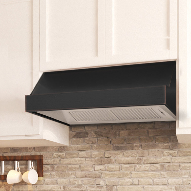 36 Inch Oil Rubbed Bronze Convertible Under Cabinet Range Hood