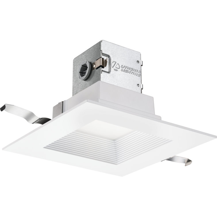 Matte White Aluminum 4" LED Indoor/Outdoor Recessed Lighting Kit
