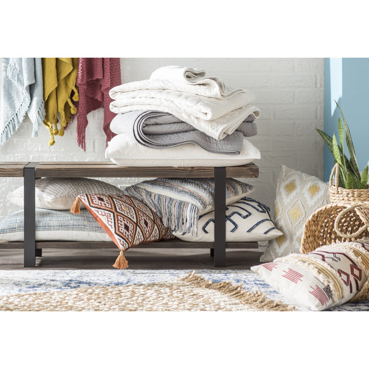 Ivory Velvet Reversible Full Quilt Set with Shams