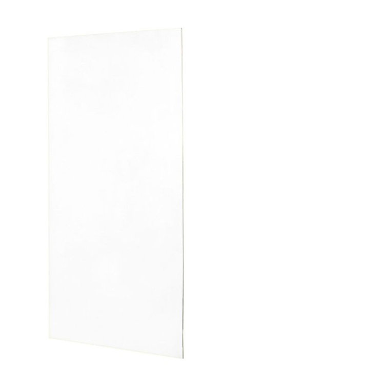 White Matte Finish Solid Surface Alcove Shower Wall Panel