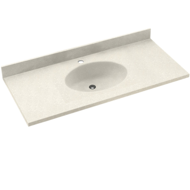 31'' Bisque Solid Surface Single Sink Vanity Top