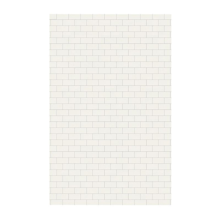 96'' Bisque Textured Solid Surface Shower Wall Panel