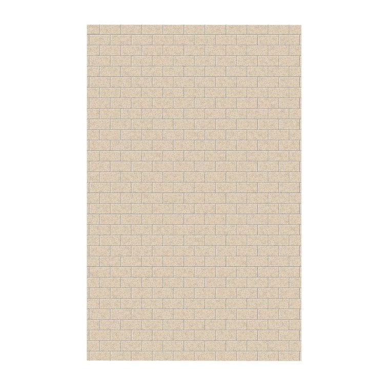 Bermuda Sand Textured Solid Surface Glue Up Shower Wall Panel