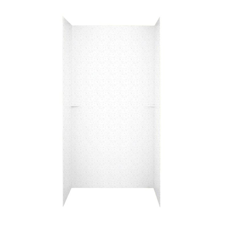 Arctic Granite 48'' W 36'' D 72'' H Solid Surface Shower Wall Surround
