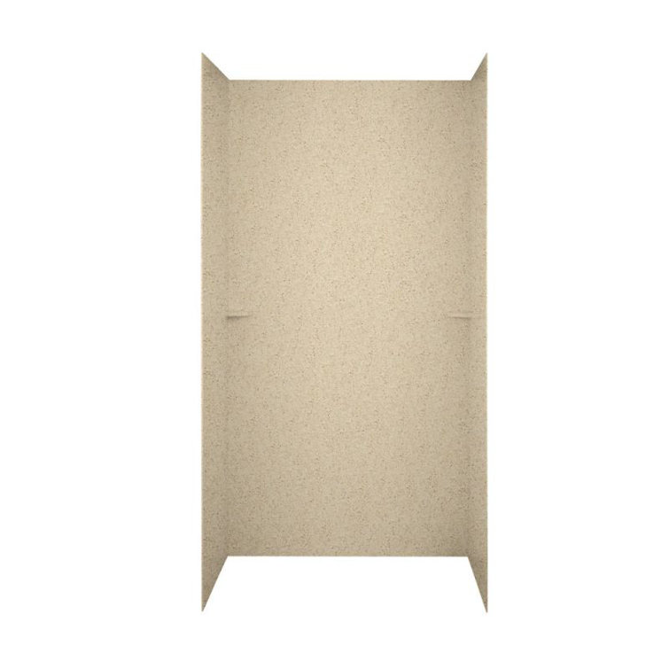 Bermuda Sand Solid Surface 36" x 48" x 72" Shower Wall Surround