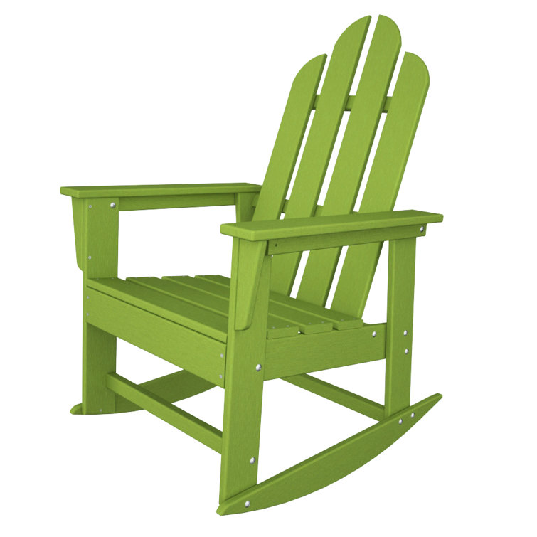 Lime Green Polywood Rocking Chair with Arms