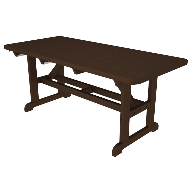 Mahogany 70" Outdoor Picnic Table with Ample Legroom