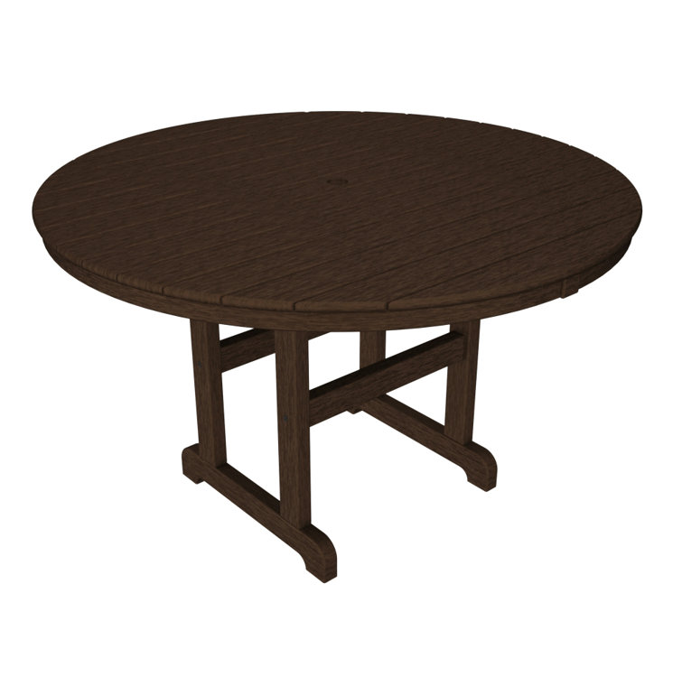 Mahogany 36" Round Farmhouse Dining Table