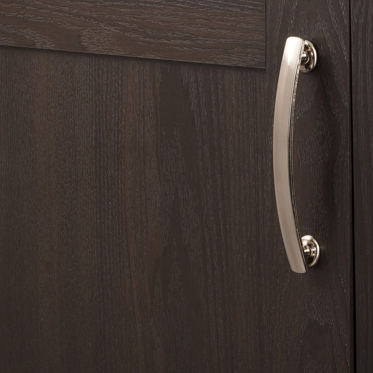 Satin Nickel 6-Inch Bar Cabinet Pull with Mounting Hardware