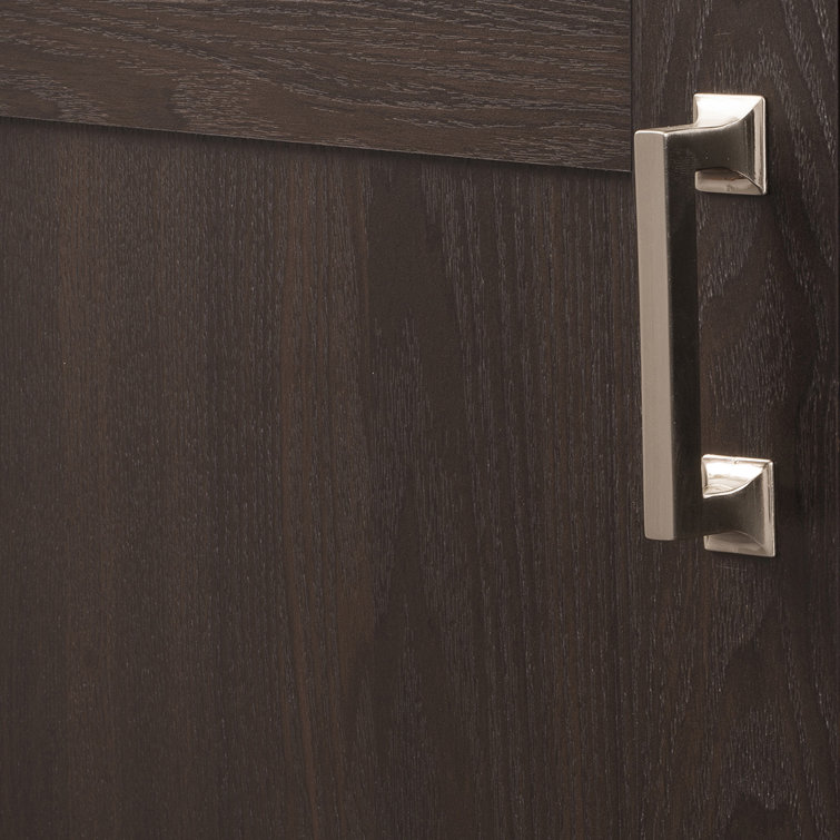 Satin Nickel Modern Cabinet Pull with Mounting Hardware