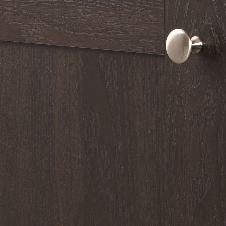 Satin Nickel Round Cabinet Knob with Mounting Hardware