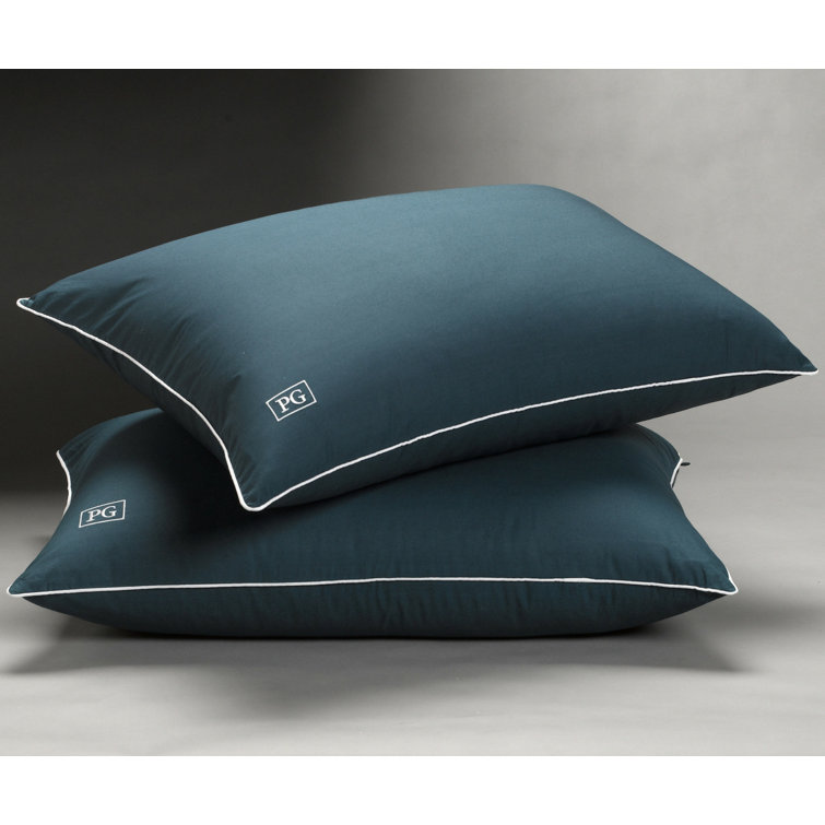 King Size Blue Hypoallergenic Down Alternative Pillow Set