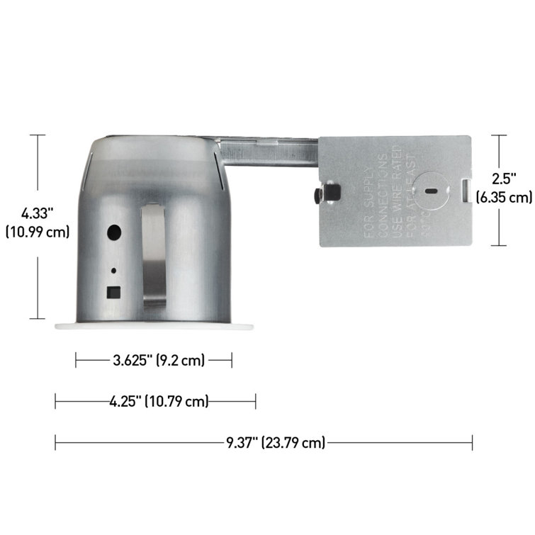 4.567'' Dimmable IC Rated Recessed Lighting Kit