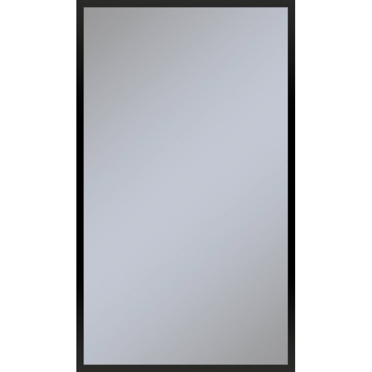 Elegante Matte Gold Framed Rectangular Bathroom Vanity Mirror 39"x23"