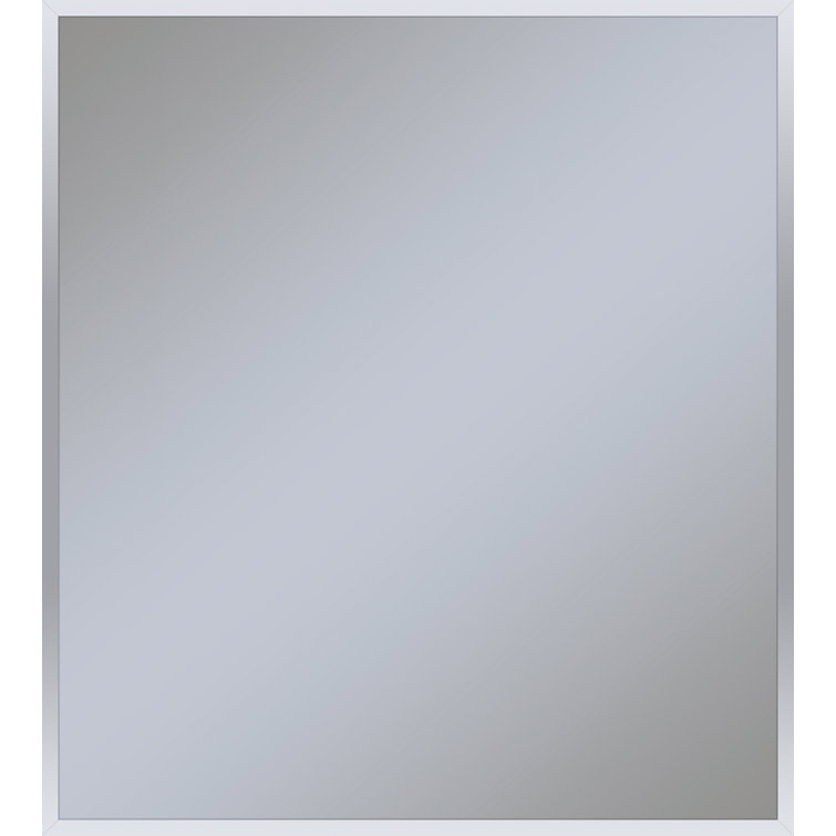 Rectangular Gold Metal Framed Bathroom Vanity Mirror