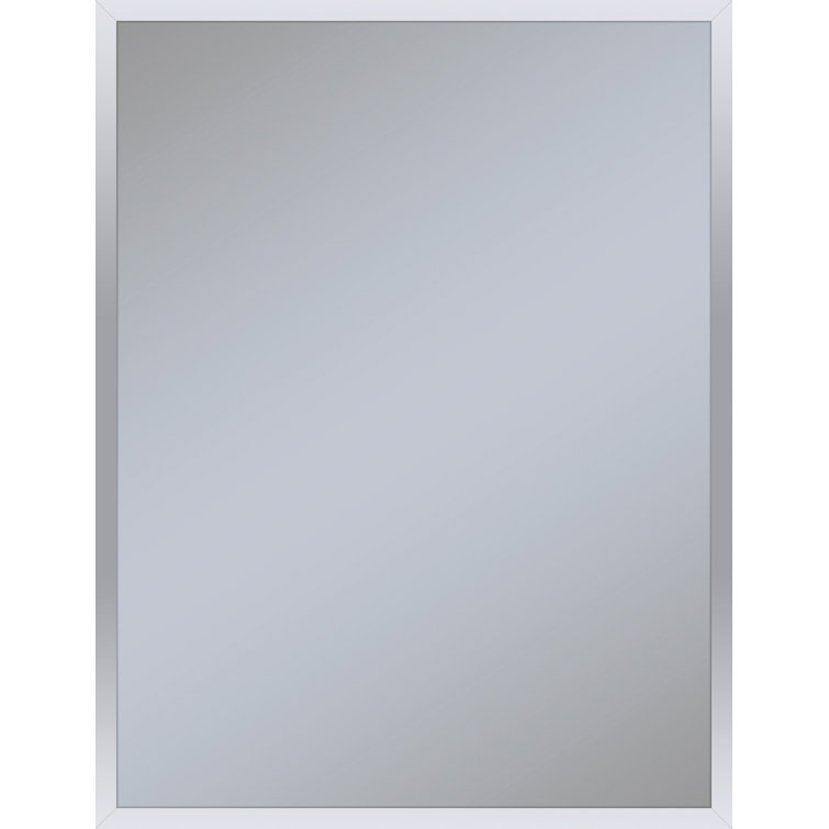 Rectangular Gold Framed Modern Bathroom Vanity Mirror